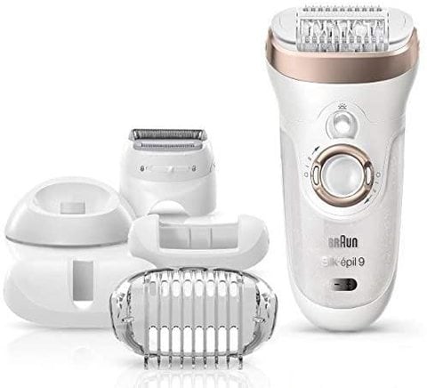 Buy Braun Silk Epil 9 Wet And Dry Cordless Epilator 9-538 White Online -  Shop Beauty & Personal Care on Carrefour UAE