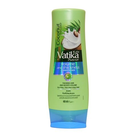 Buy Dabur Vatika Naturals Volume And Thickness Conditioner 400ml in Saudi Arabia
