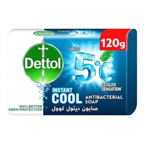 Dettol Cool Anti- Bacterial Bar Soap Blue 120g
