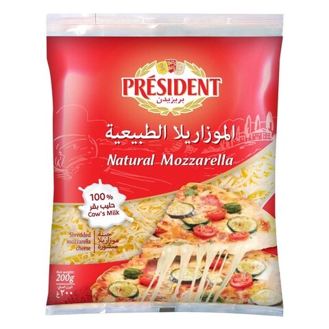 President Shredded Mozzarella Cheese 200g
