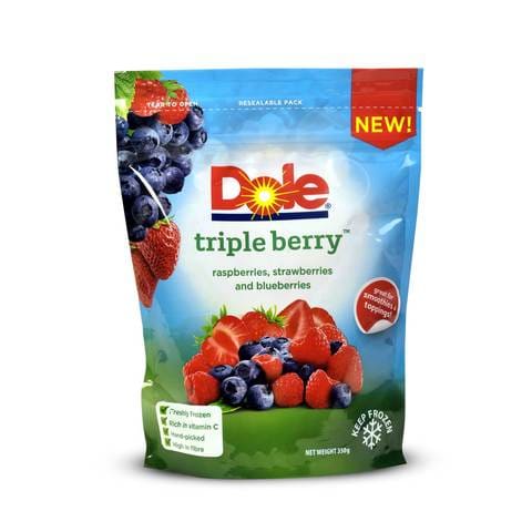 Dole frozen tripple berry 350 g
