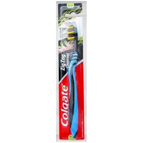 Colgate Toothbrush Zig Zag Charcoal Medium 