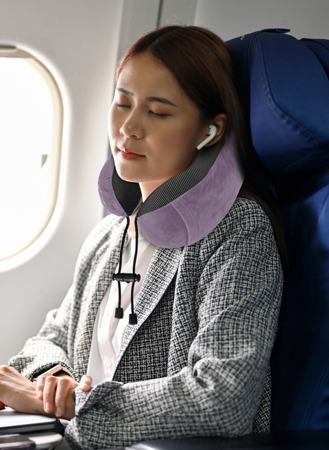 Neck pillow store for flight travel