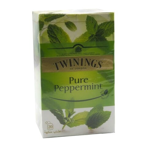 Twinings pure peppermint infusion tea 20 bags 40 g