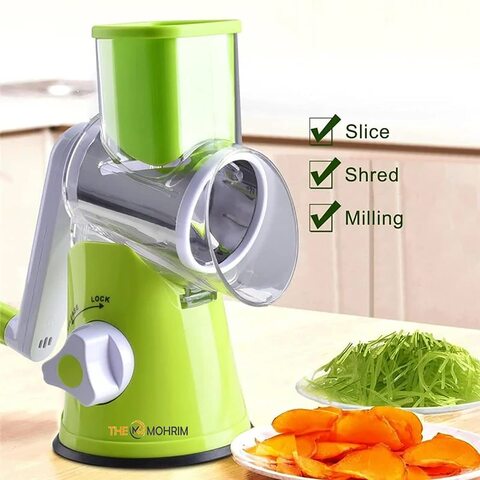 The Mohrim Table Top Drum Grater Vegetable Slicer