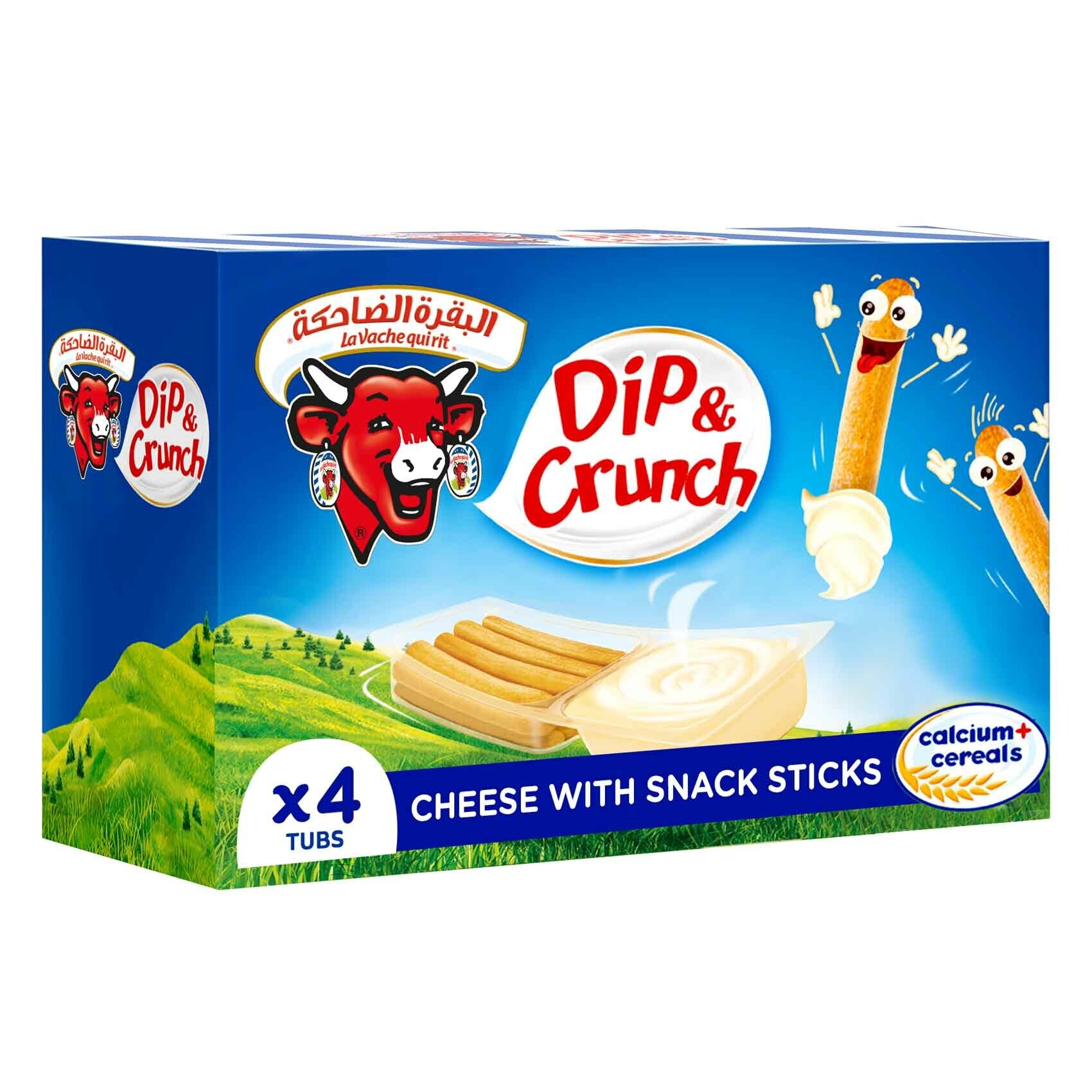 Buy La Vache qui rit Dip & Crunch Cheese and Breadstick Snack 4 Pieces