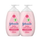 Buy Johnsons Baby Soft Lotion 500ml in UAE