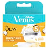 Gillette Venus And Olay WoMen&#39;s Razor Blade Refills White 4 PCS