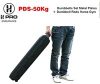 H PRO Fitness Chrome Bench Press &amp; Adjustable Chrome Barbel Dumbbell Set | 50KG