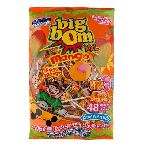 Americandy Big Bom XXL Mango Lollipop 1200g