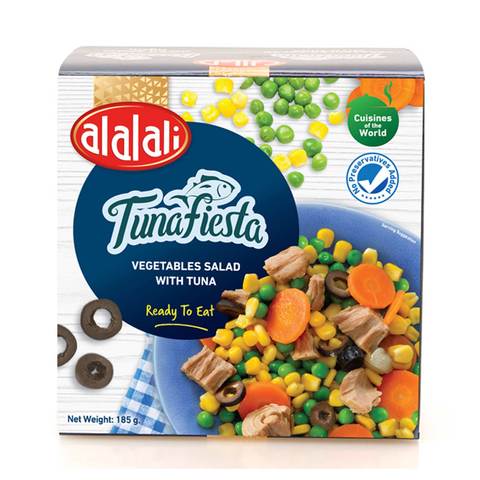Al Alali Tunafiesta Ready To Eat Vegetables Salad With Tuna 185g