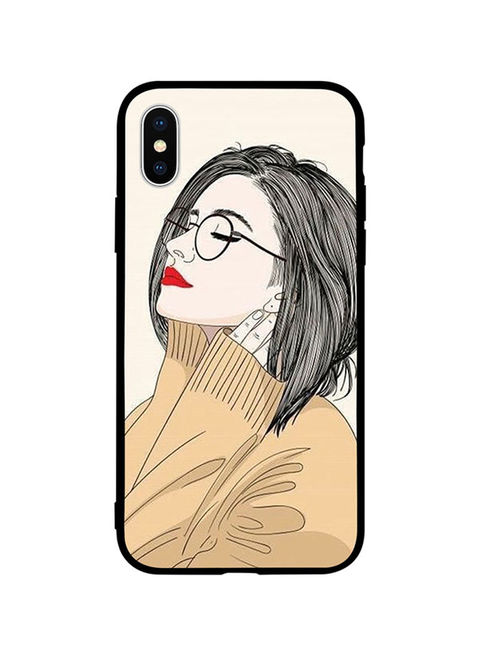 Theodor - Protective Case Cover For Apple iPhone XS Girl Looking Fresh