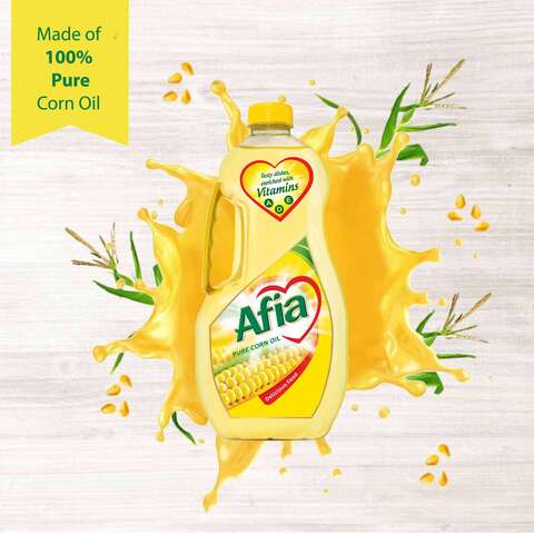 Afia Pure Corn Oil Enriched with Vitamins A D &amp; E Bottle  1.5L