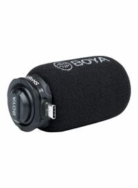 BOYA Cardioid Polar Professional Stereo Condenser Microphone BY-DM100 Black/Silver