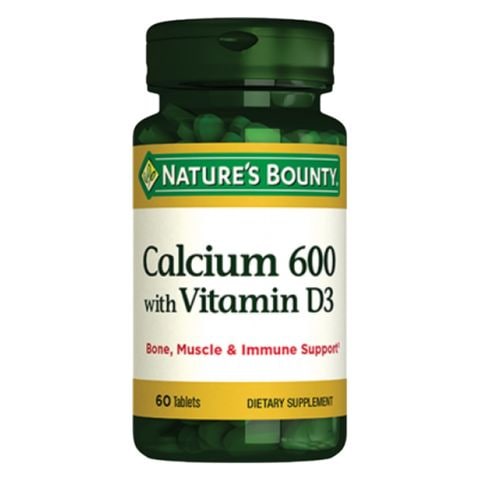 Natures Bounty Calcium 600mg With Vitamin D3 60 Tablets