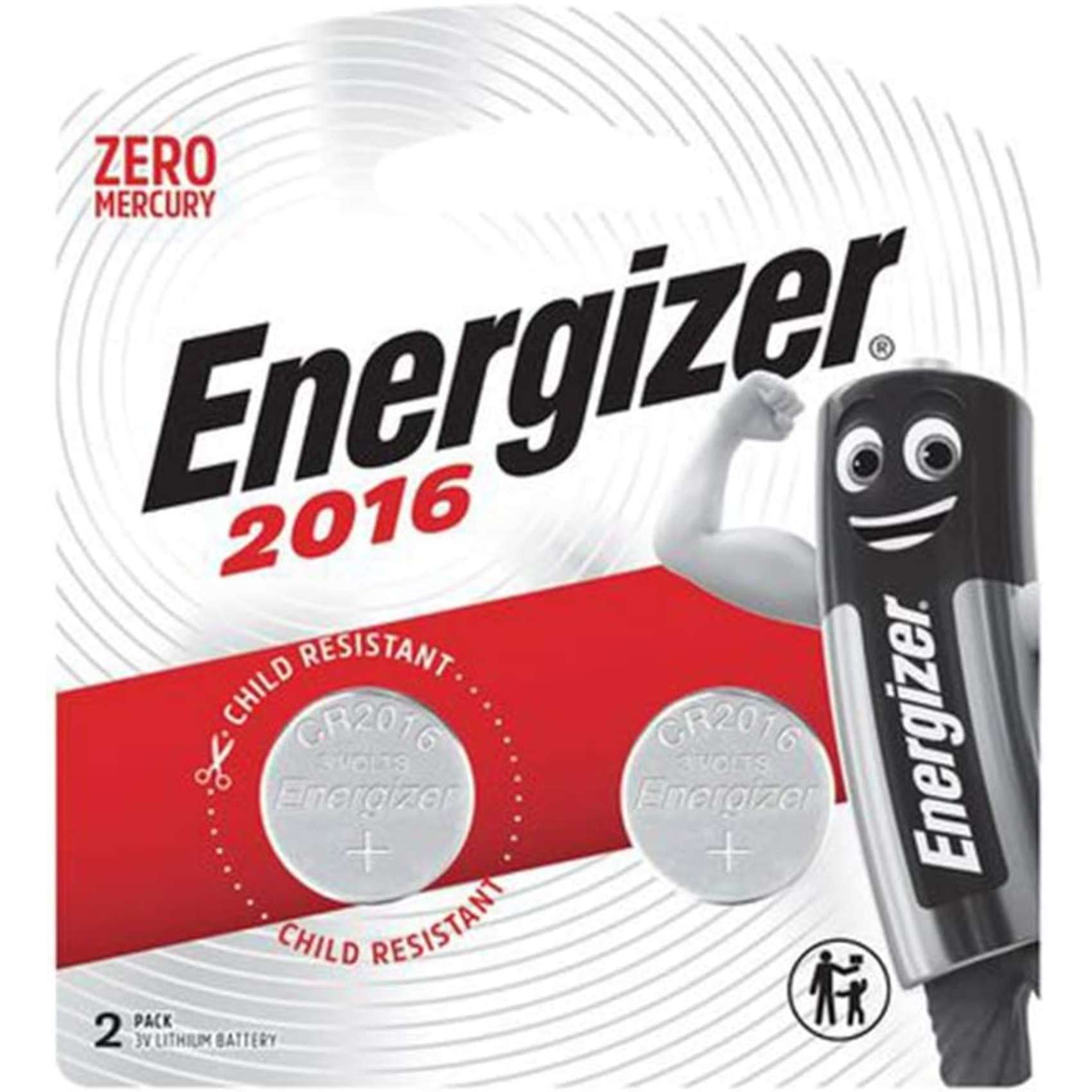 Energizer Lithium Batteries 3V 2016 Pack of 2 Online Carrefour UAE