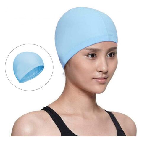 Men Women Waterproof PU Coating Swimming Cap Anti-slip Swim Pool