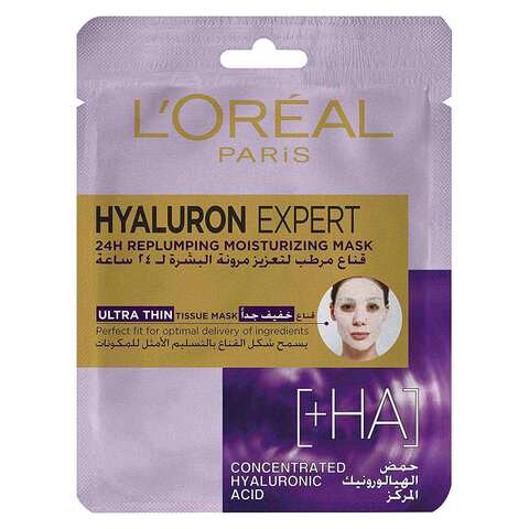 L&#39;Oreal Paris Hyaluron Expert 24H Replumping Moisturizing Tissue Mask