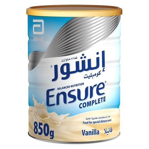 Ensure Complete Vanilla Flavoured Balanced Nutrition Drink 850g