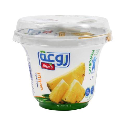 Raw&#39;a Pineapple Yoghurt Low Fat 170g