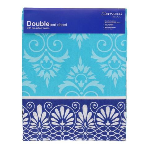 Clarissa Double Size Sheet With Two Pillow Cases