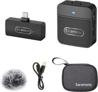 Saramonic Blink100 B3 Wireless Lavalier Microphones For iPhone iPad 2.4Ghz Plug &amp; Play Lapel Clip-On Mic With Noise Reduction For Video Recording Live Streaming Vlog Youtube, Bluetooth, USB