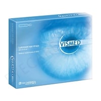 VISMED Eye Drops Single Dose Vials  individual vials of ocular lubricant better relief of eye dryness 20*0.3 ml