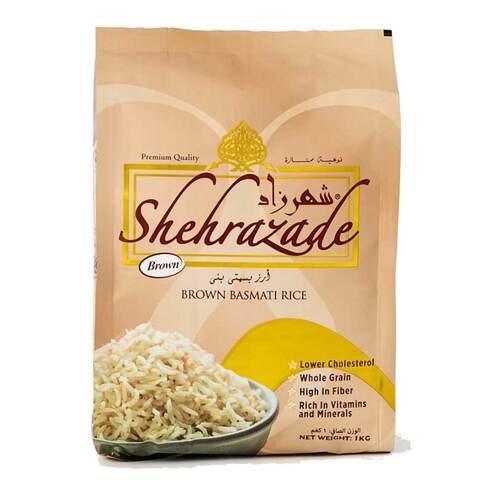 Shehrazade Brown Basmati Rice 1kg price in UAE | Carrefour UAE ...