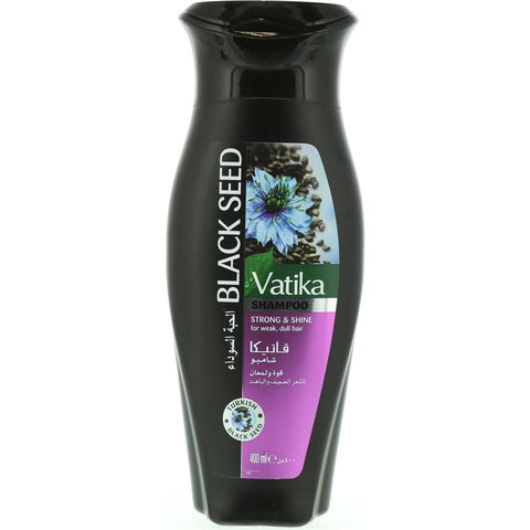 Vatika Naturals Turkish Black Seed Strength and Shine Shampoo For Weak Dull Hair 400ml