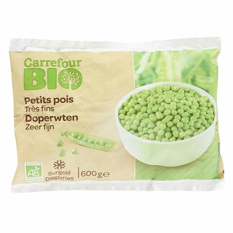 Carrefour Bio Frozen Green Peas 600g