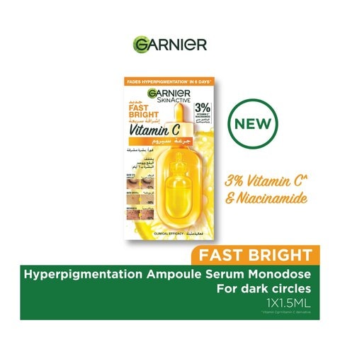 Garnier SkinActive Fast Bright Hyperpigmentation Ampoule Serum Clear 1.5ml