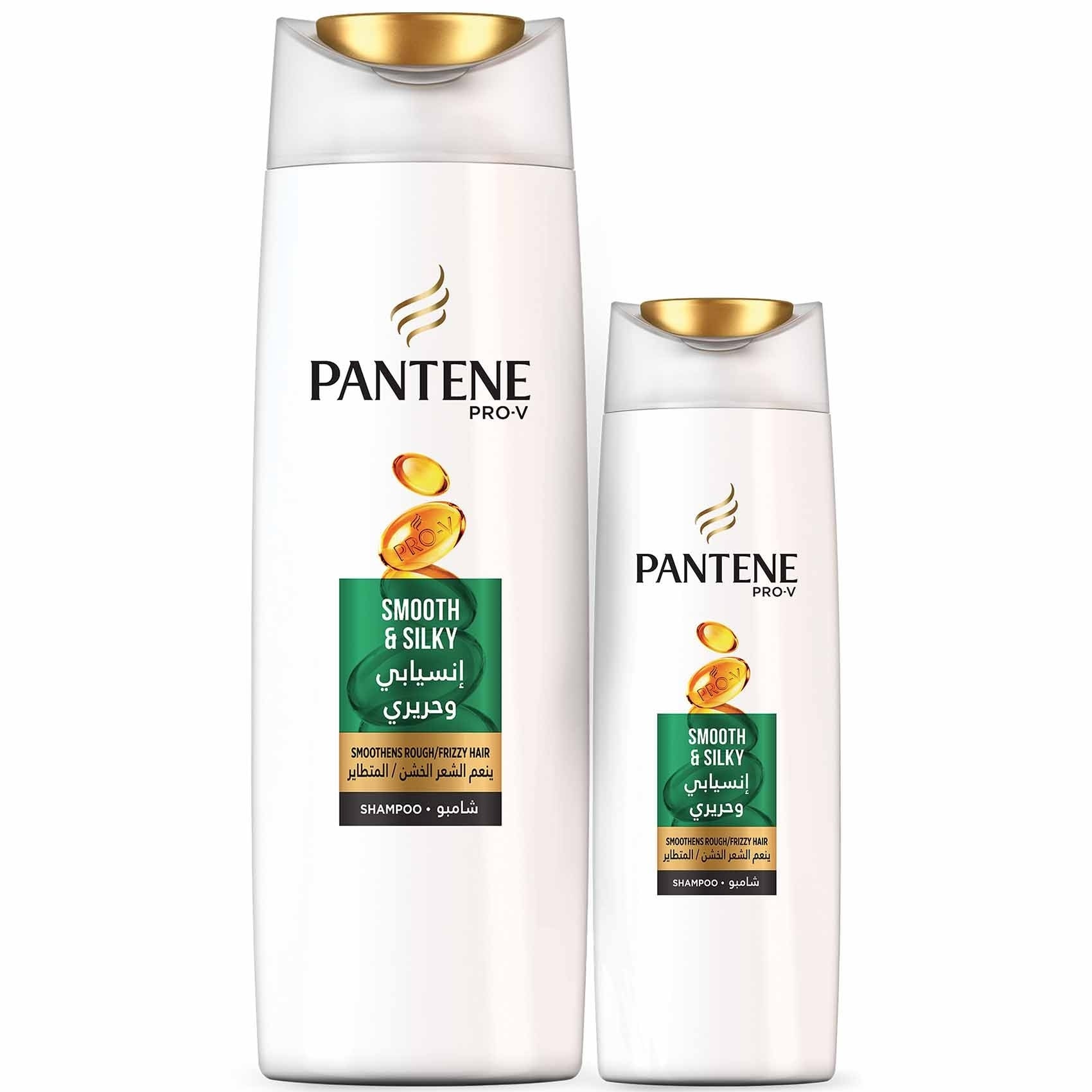 Buy Pantene Pro-V Smooth & Silky 2In1 Shampoo 700 ml + 400Free Online