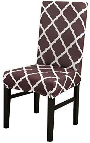 Stretch Dining Chair Cover Washable Party Banquet Slipcover Protector Brown 