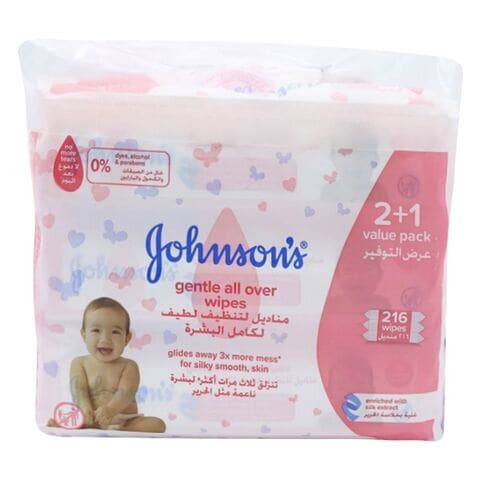 Johnson's gentle all store over baby wipes