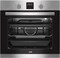 Milton Built-In Electric Oven Stainless Steel Control Pan Double, Black Glass Oven Grill Function ThermostatContr Auto Cooling Fan, Light Inox Color, 60x60 cm Model MOE608S - 1 Year Warranty