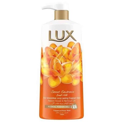 Caress Body Wash, Pure Embrace, White Flowers & Almond Oil - FRESH