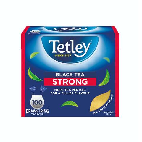 Tetley Strong Black 100 Tea Bags