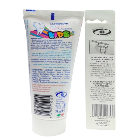 Oral Face Kids Toothpaste Strawberry 75ml + Brush