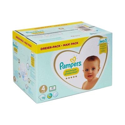 Pampers Premium Protection , talla 4, 9-14kg, caja mensual (1x 174