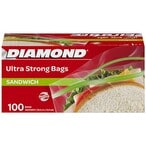Buy Diamond Bag Zipper Sandwich 14.9X16.5 Cm 100 Bags in Kuwait
