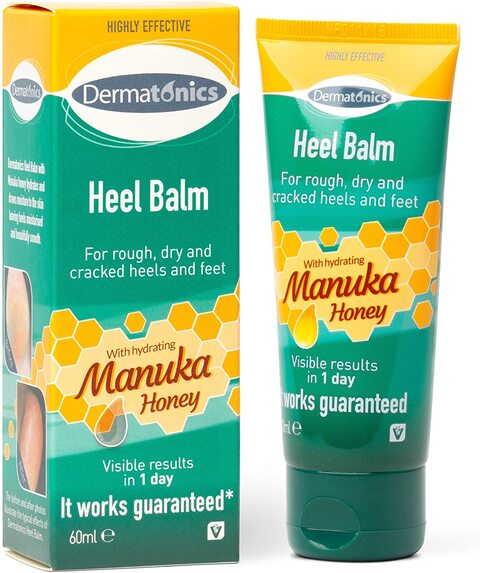 Dermatonics Heel Balm With Manuka Honey 60 ml, White, 60 ml (Pack Of 1)