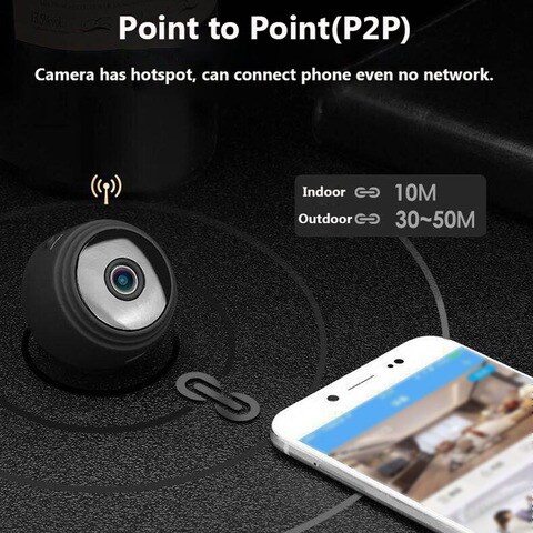 Buy Generic Mini Spy Camera Wifi Hd 1080p 150 Deg Wide Angle Lens Night Vision Motion Detection Portable Nanny Hidden Cameras With 360 Deg Magnetic Bracket Online Shop Home Garden On Carrefour Uae