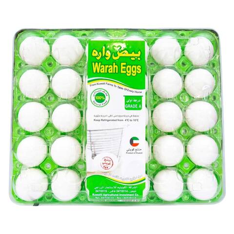 Wara White Egg Medium 30 Pieces