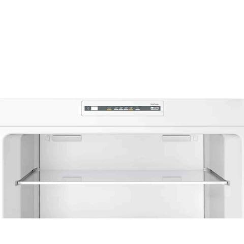Bosch Series 4 Free-Standing Fridge-Freezer Refrigerator With Freezer At Top 186 x 70 Cm Stainless Steel Look KDN55NL20M