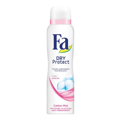 Fa dry protect antiperspirant spray for women cotton mist 150 ml