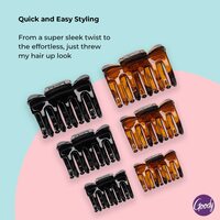 Goody Classics Claw Clips, Assorted Sizes And Colors, 8-Pack, All Hair Types, Great For Easily Pulling Up Your Hair, Pain-Free Hair Accessories For Women, Men, Boys And Girls