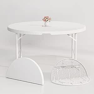 Circular deals folding table