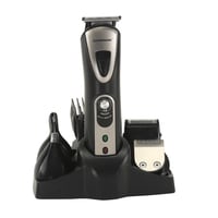 Olsenmark Rechargeable Grooming Set, 10 In 1 - Ni-Cd Battery - 30 Minutes Working - Clipper Head, Beard Trimmer, Nose Trimmer, Shaver, Precision Trimmer Head - Charging Indicator