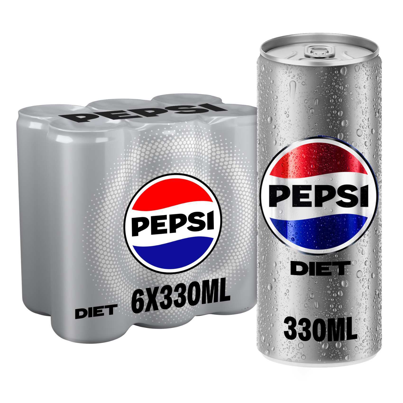Pepsi Diet Cola Beverage Cans 330ml Pack of 6 price in Dubai, UAE