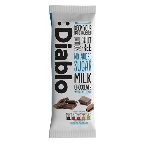 Diablo No Added Sugar Milk Chocolate With Sweetener 85g